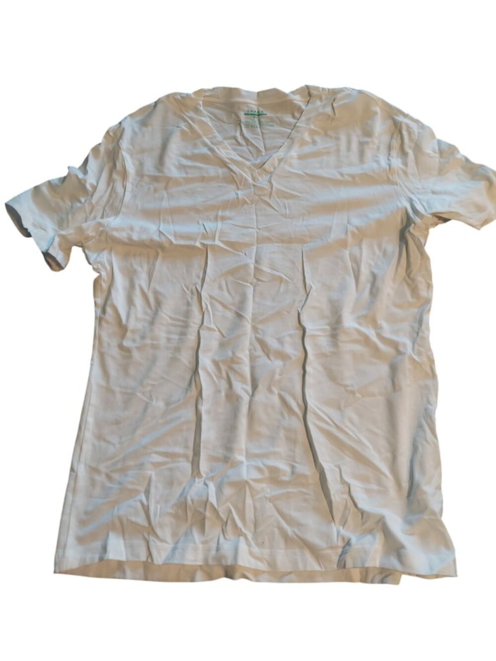Spanx Mens White V-Neck T-Shirt XL 1508